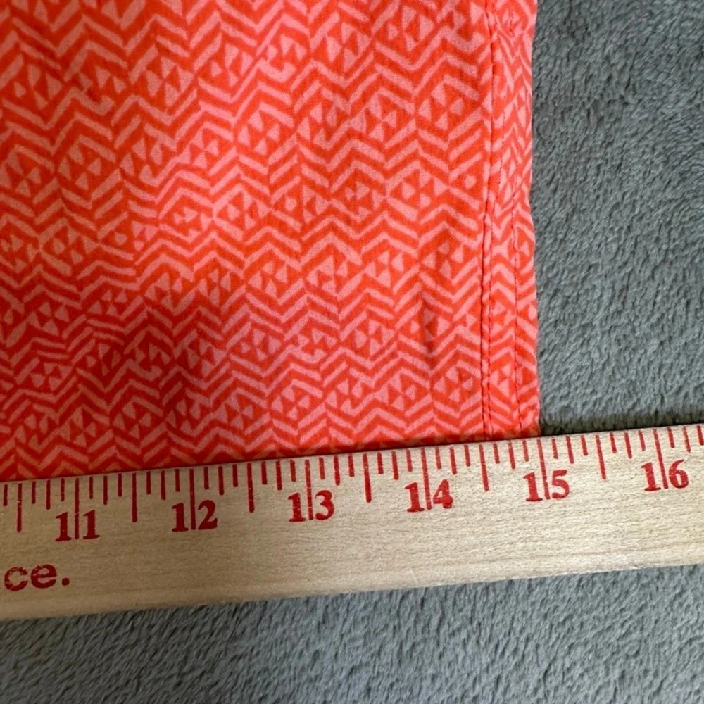 J.Crew Mens XXL Orange Geometric Econyl Regenerated Nylon Swim Trunks 6 Inch